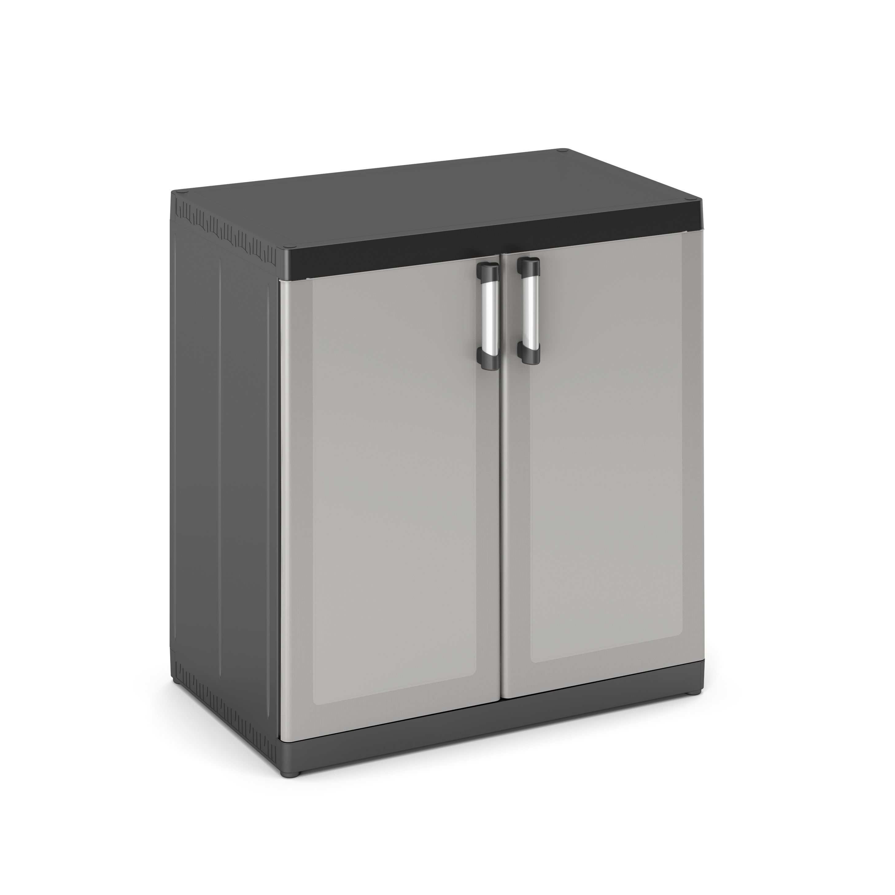 Form Links 2 shelf Black & grey XL short Utility Storage cabinet