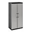 Form Links 4 shelf Black & grey XL tall Utility Storage cabinet