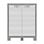 Form Major 2 shelf Light grey & white Short Storage cabinet