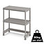 Form Major Light grey 2 shelf Plastic Shelving unit (H)970mm (W)900mm