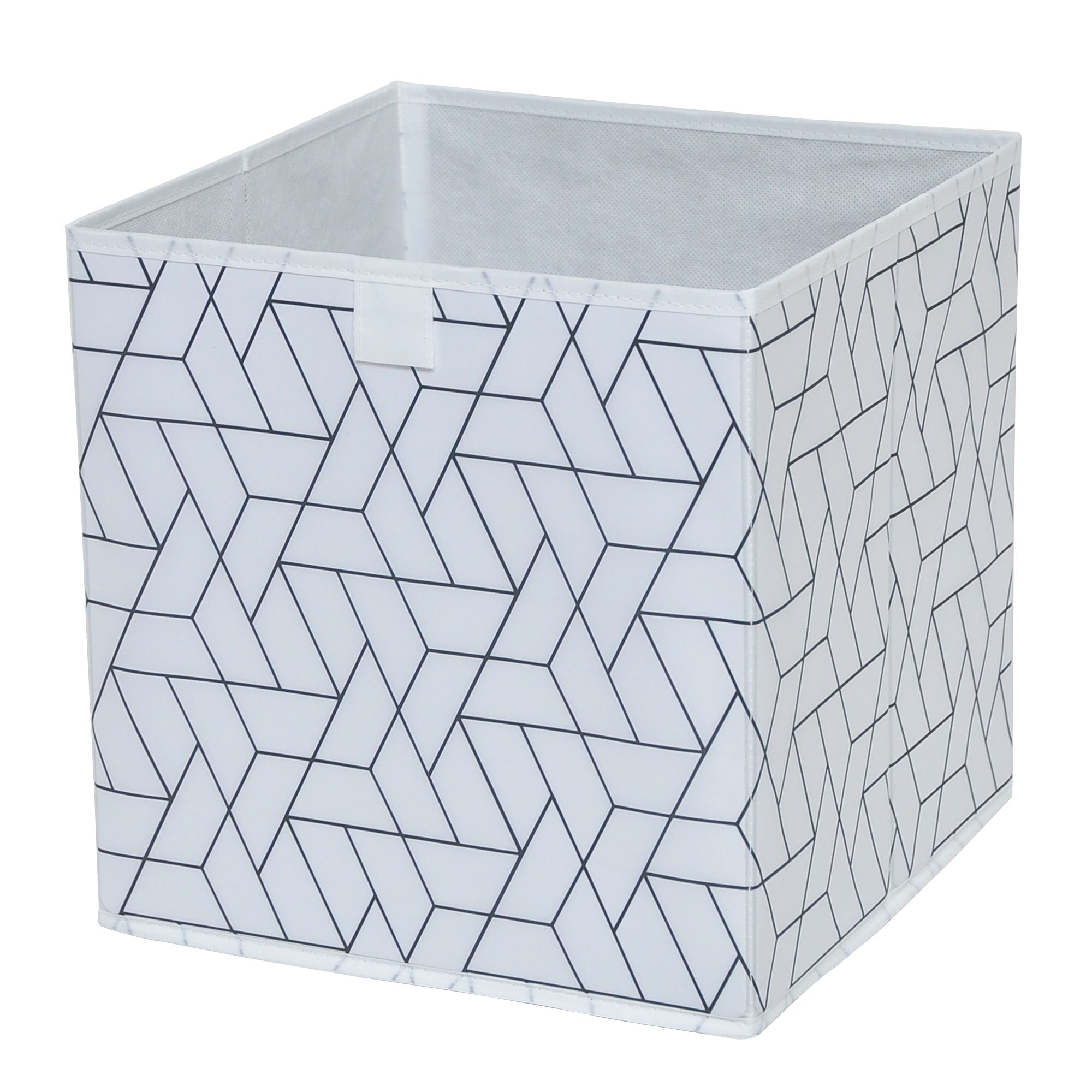 Form Mixxit Black & white Geometric 29L Foldable Storage box DIY at B&Q