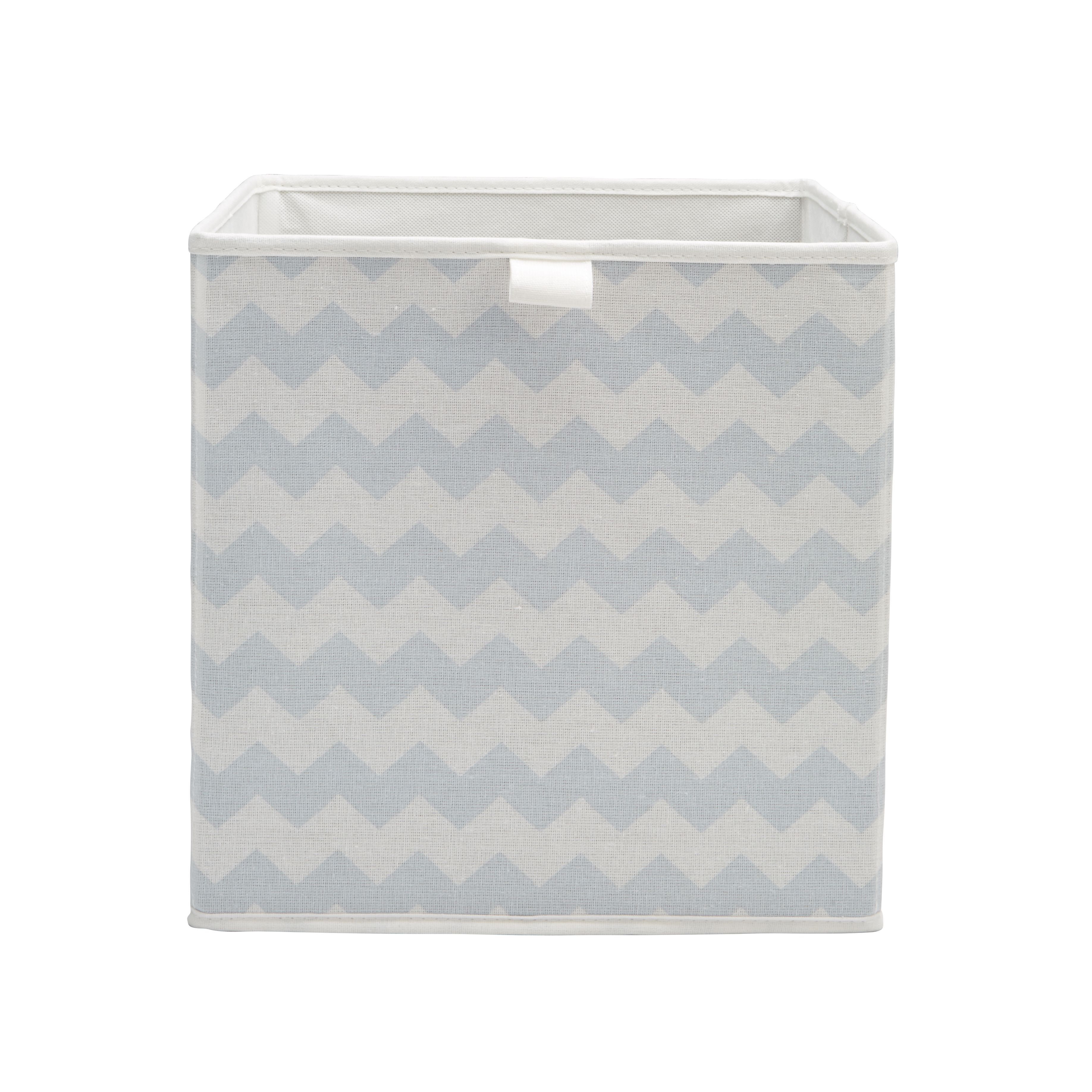 Form Mixxit Chevron Blue Storage basket (H)31cm (W)31cm