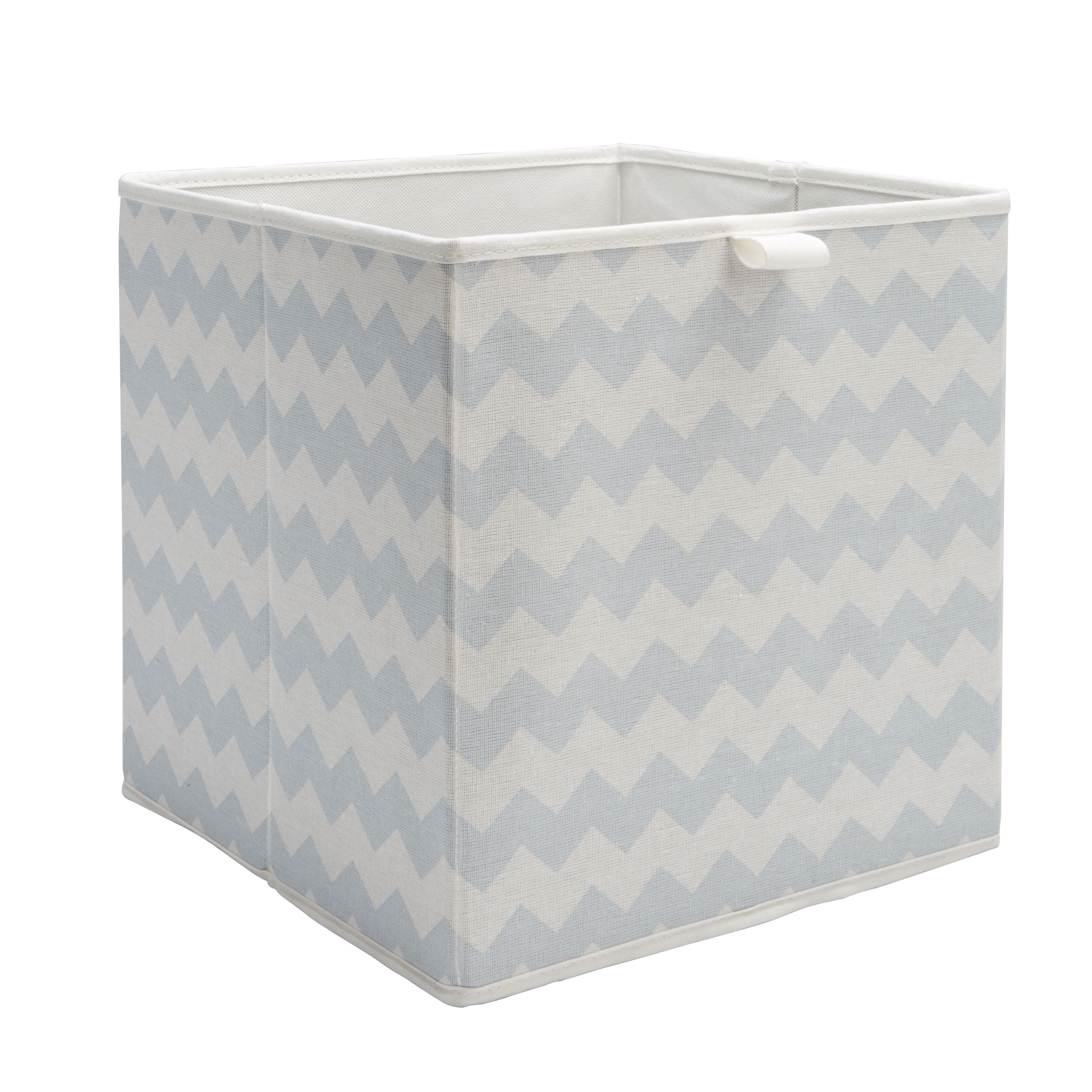 Form Mixxit Chevron Blue Storage basket (H)31cm (W)31cm