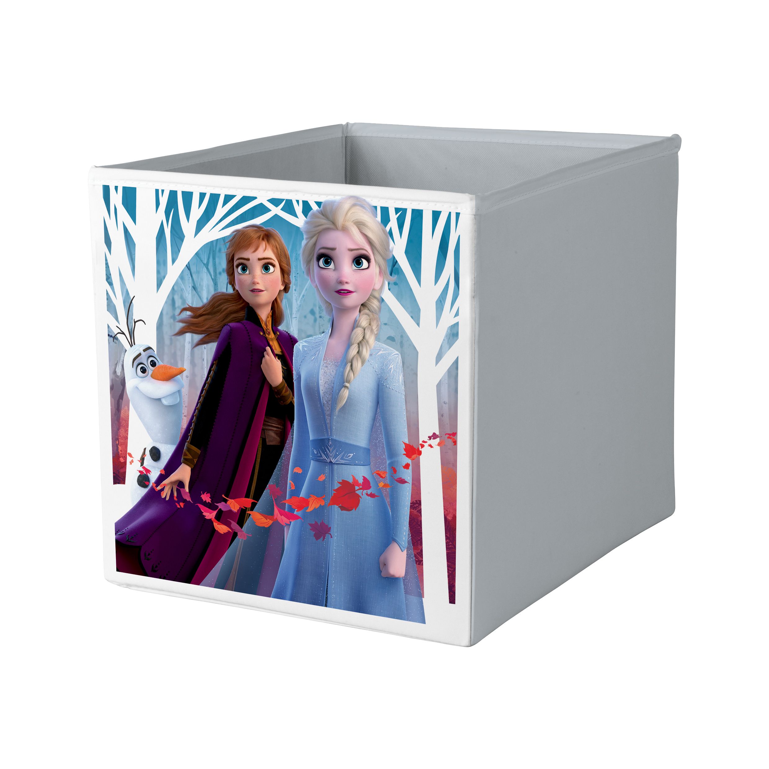 Form Mixxit Disney Frozen Multicolour Cardboard & polyester Storage basket (H)31cm (W)31cm (D)31cm