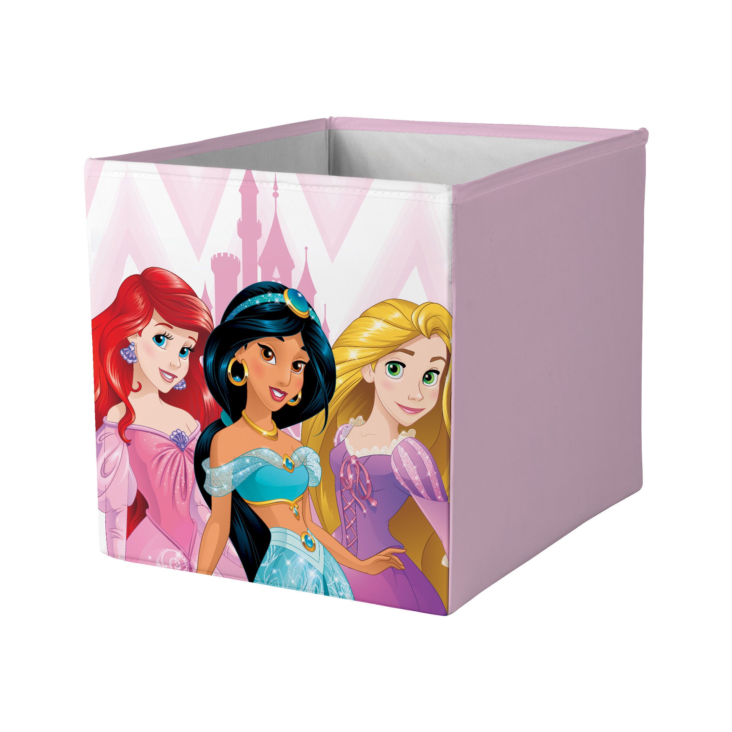 Form Mixxit Disney Princess Multicolour Cardboard & polyester Storage basket (H)31cm (W)31cm (D)31cm