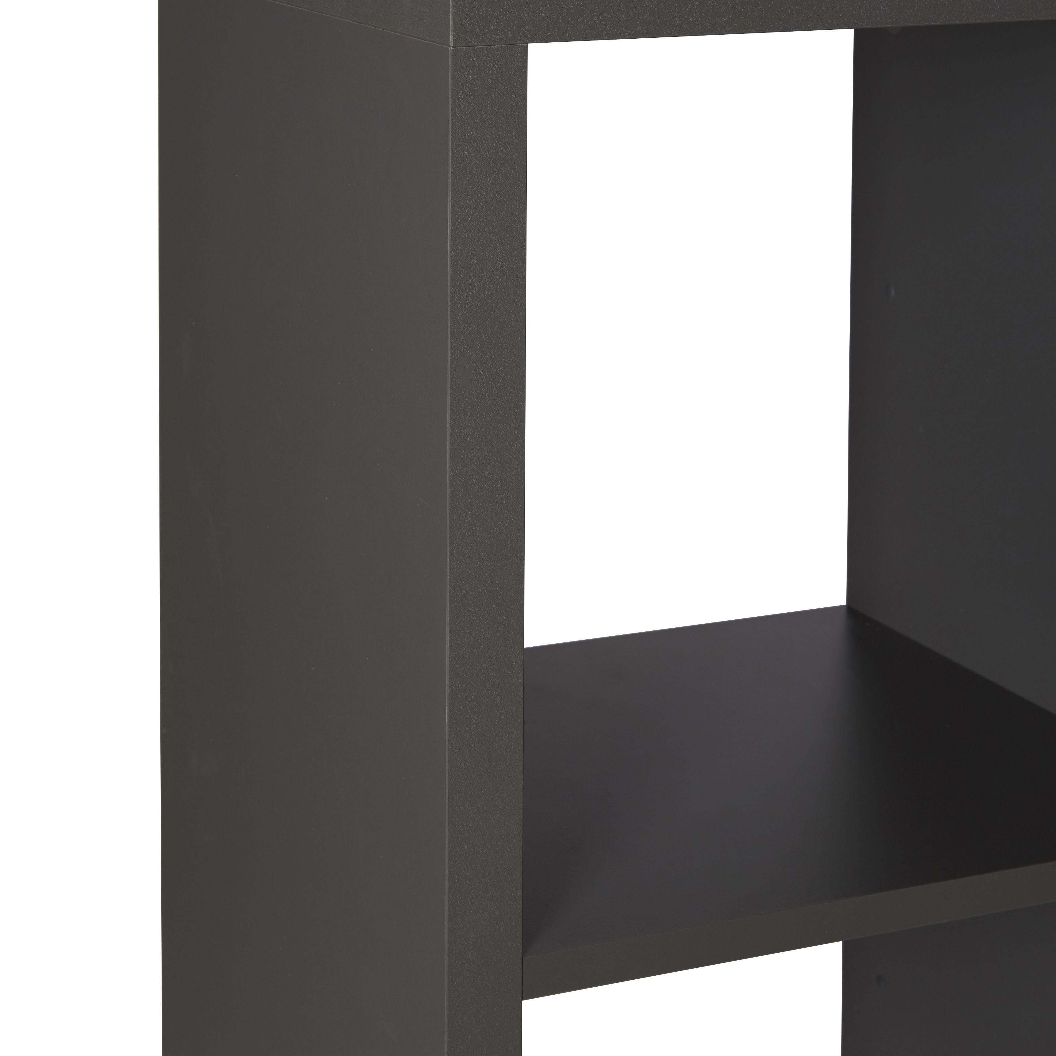 Form Mixxit Grey Freestanding 2 shelf Cube Shelving unit, (H)740mm (W)360mm