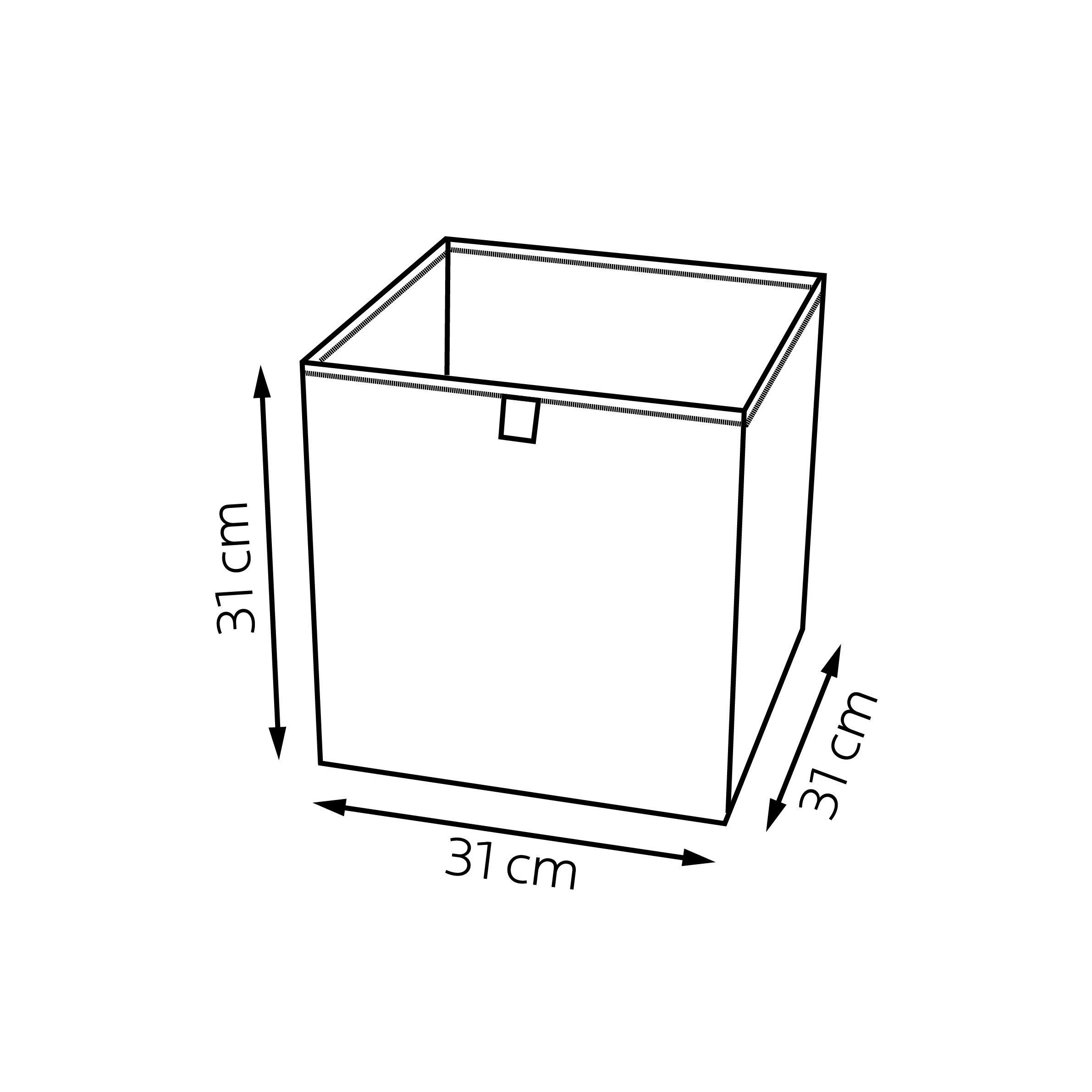 Form Mixxit Harry Potter Multicolour Cardboard & polyester Storage basket (H)31cm (W)31cm (D)31cm