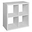 Form Mixxit Matt white 4 compartments Cube Shelving unit (H)740mm (W)740mm (D)330mm