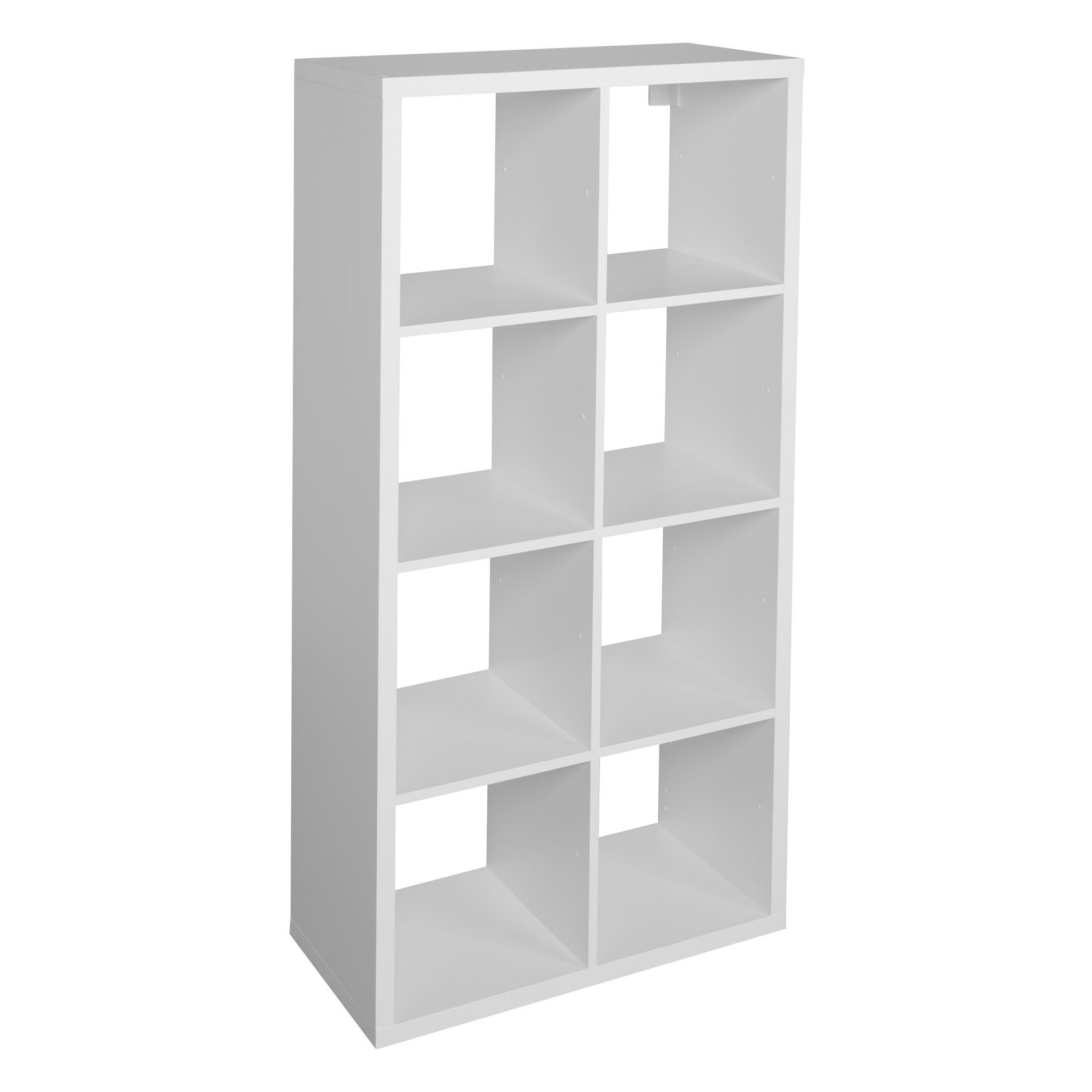 Form Mixxit Matt white Freestanding 8 shelf Cube Shelving unit, (H)1420mm (W)740mm