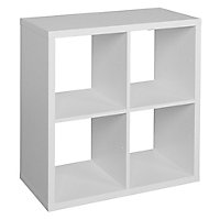 Form Mixxit Matt white Freestanding Cube Shelving unit, (H)740mm (W)740mm