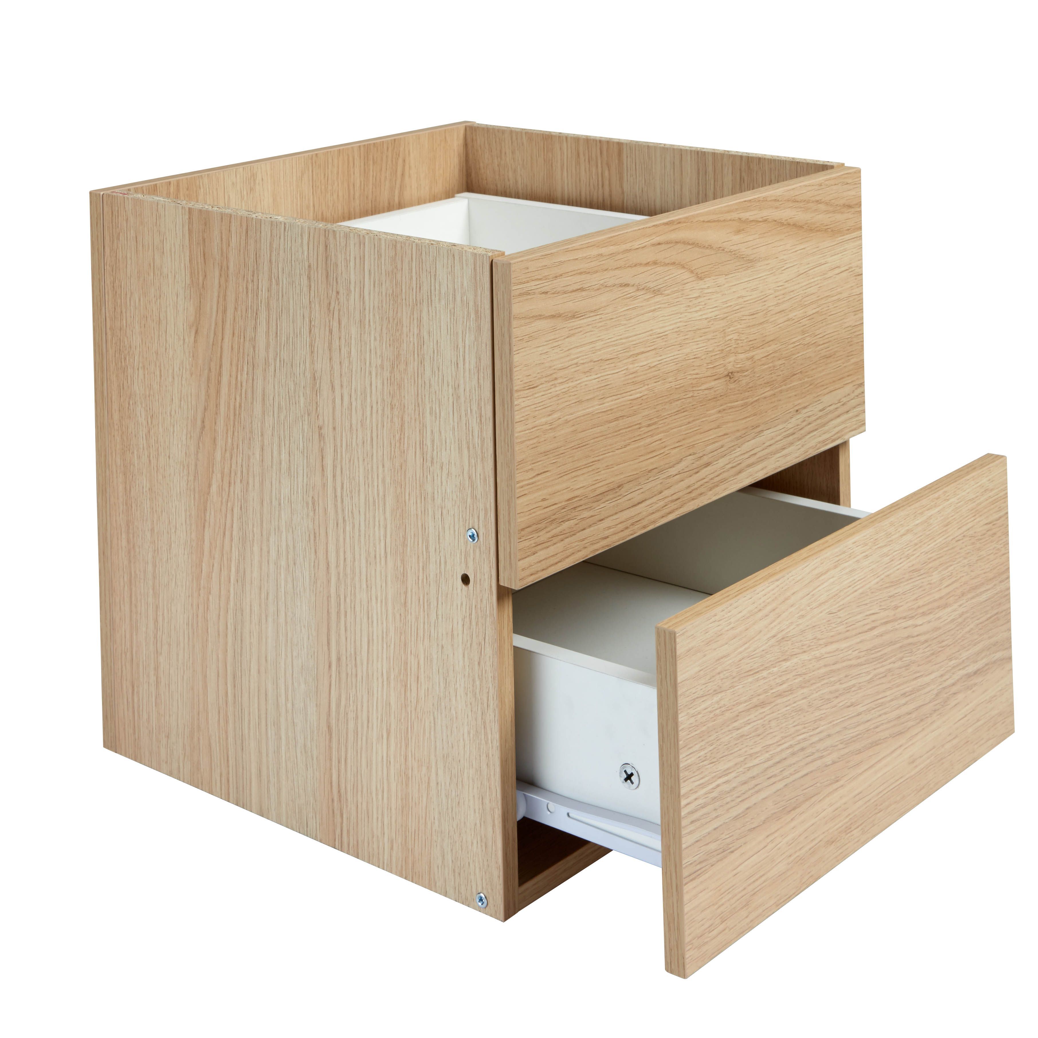 Form Mixxit Oak effect Drawer (H)330mm (W)330mm (D)320mm of 2 | DIY at B&Q