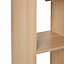 Form Mixxit Oak effect Freestanding 2 shelf Cube Shelving unit, (H)390mm (W)740mm