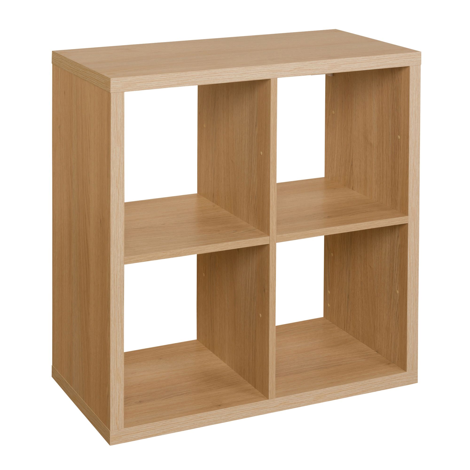Form Mixxit Oak effect Freestanding Cube Shelving unit, (H)740mm (W)740mm