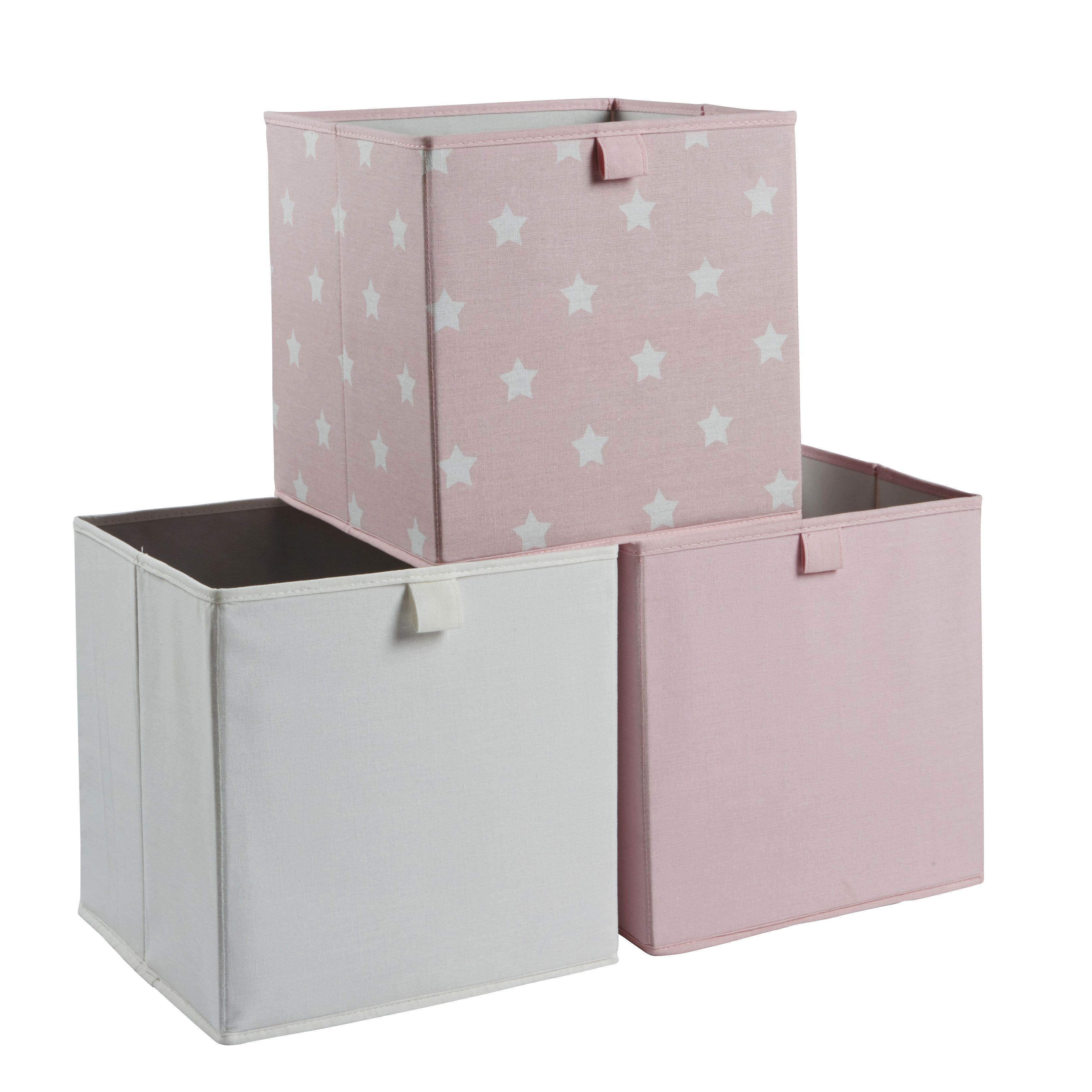 Form Mixxit Star Pink & white Storage basket (H)31cm (W)31cm