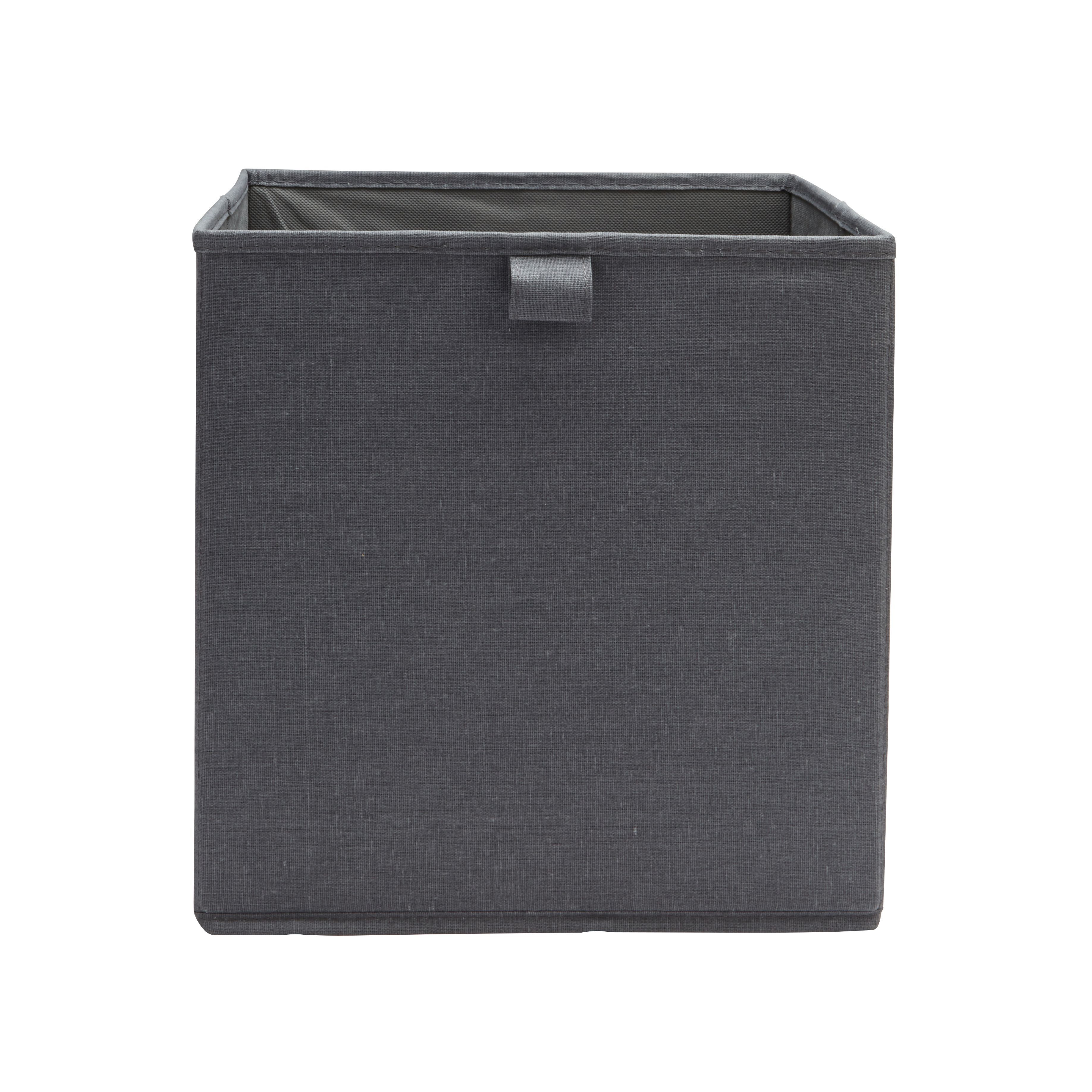 Form Mixxit Striped Anthracite Storage basket (H)31cm (W)31cm