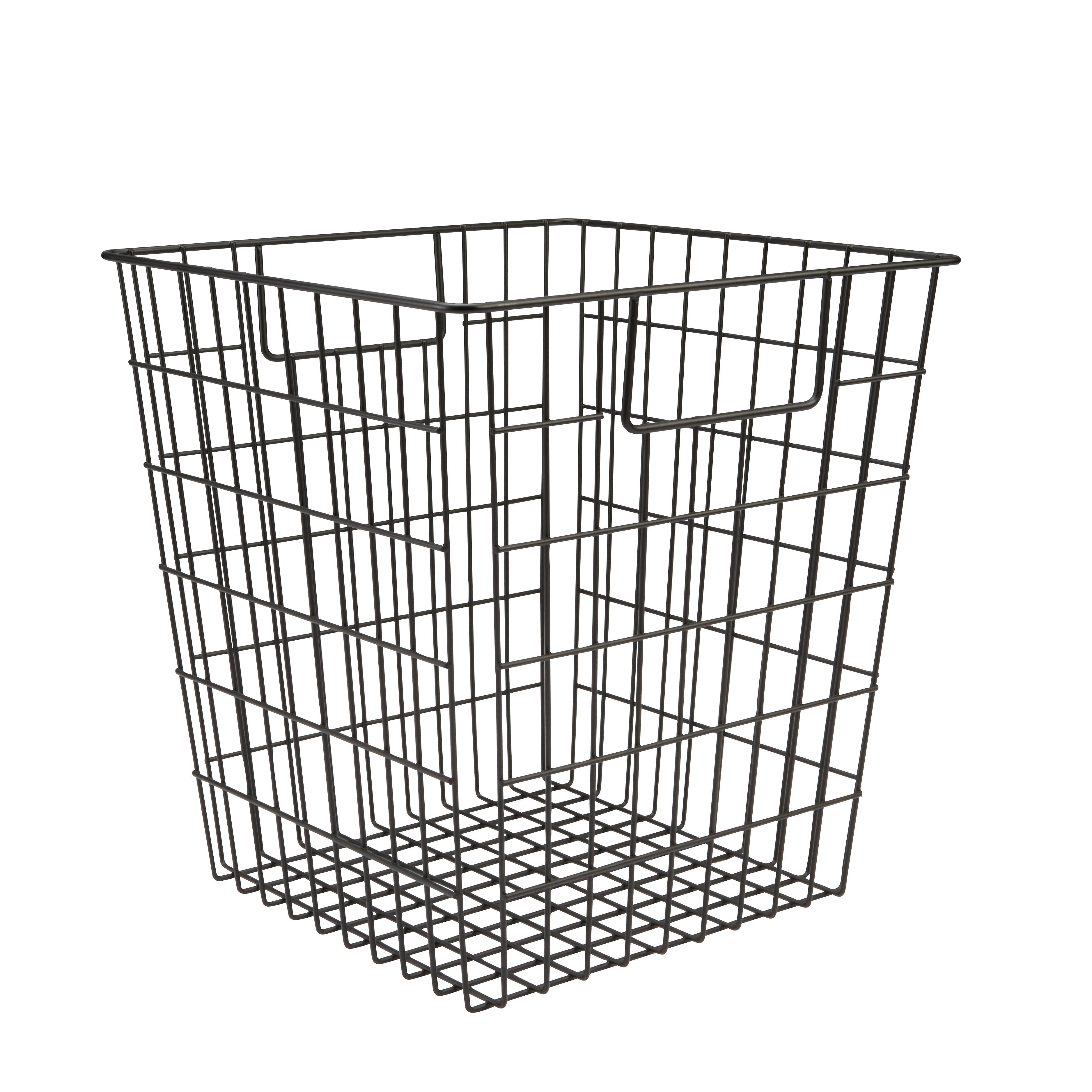 Form Mixxit Wire Black Metal Storage basket (H)31cm (W)31cm