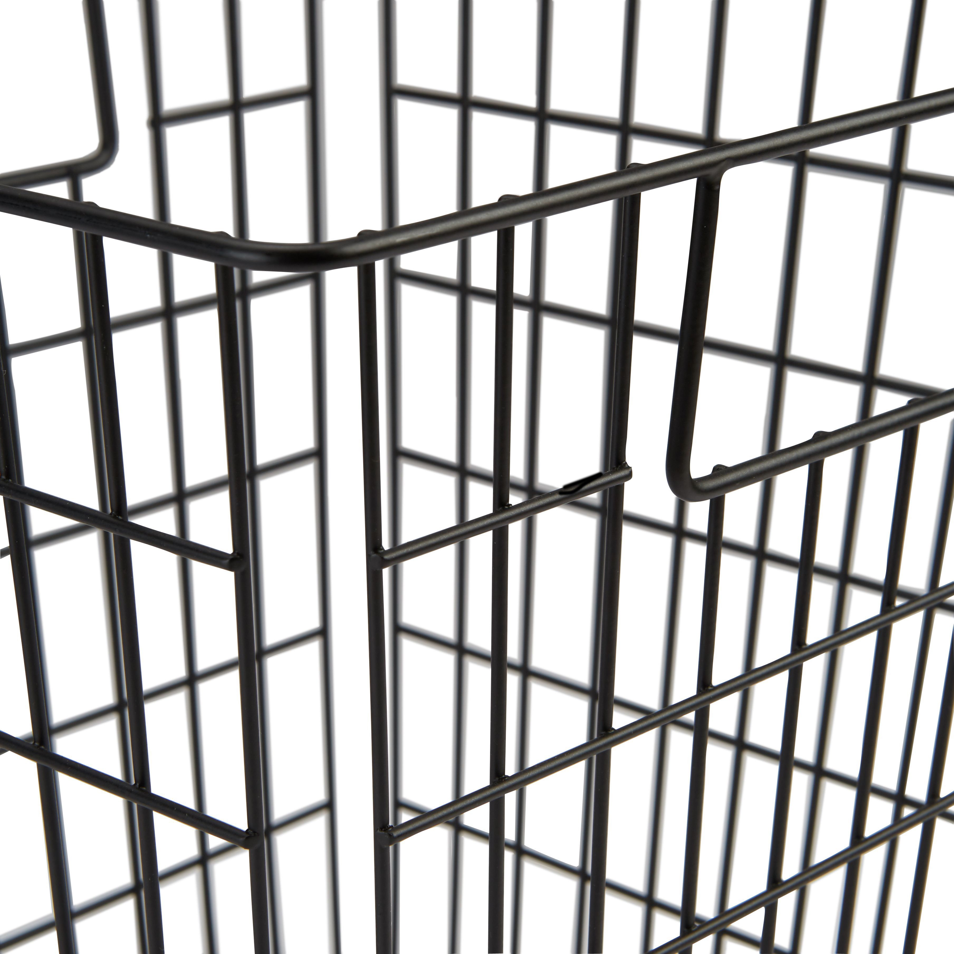 Form Mixxit Wire Black Metal Storage basket (H)31cm (W)31cm