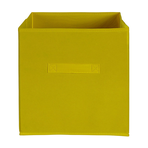 Form Miit Yellow 0 14l Storage Box, Yellow Canvas Storage Cubes