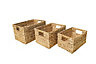 Form Natural Metal & seagrass Storage basket, Set of 3