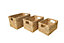 Form Natural Metal & seagrass Storage basket, Set of 3