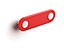 Form Nursery Matt Red ABS plastic Square Bar Pull handle