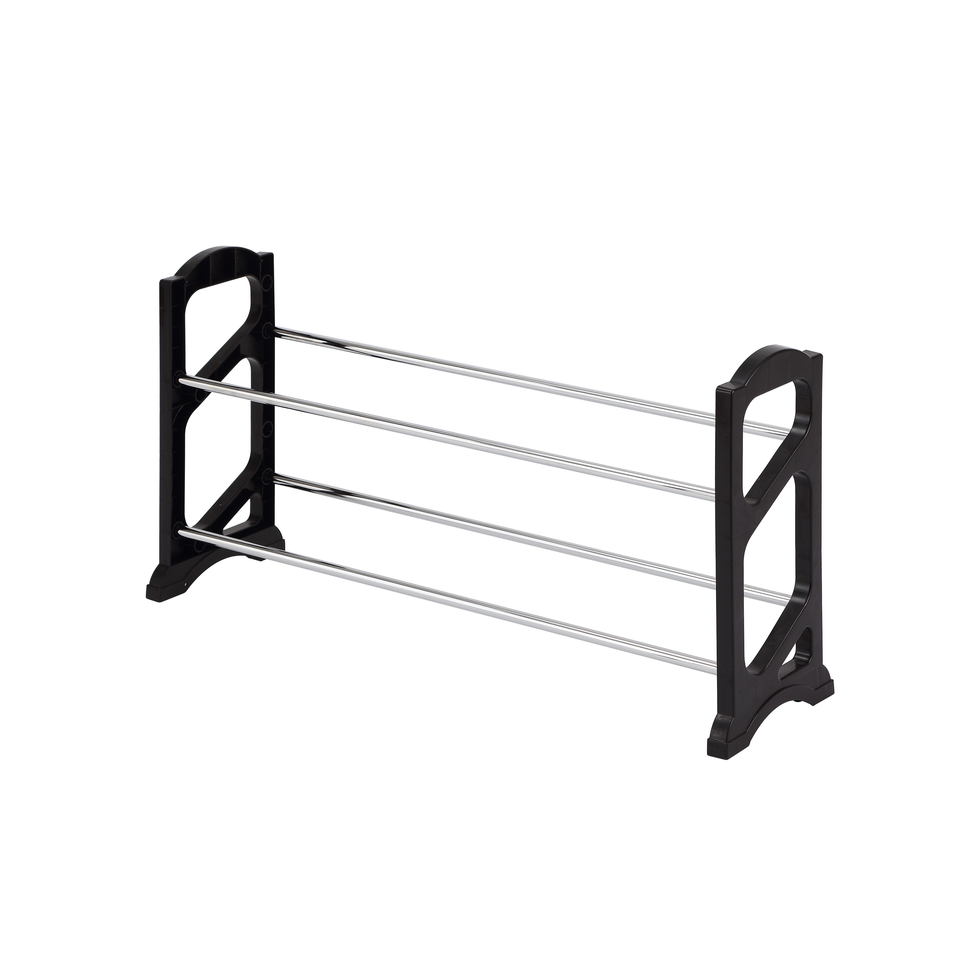 Form Opp Gloss Black Fixed shoe rack (H)355mm