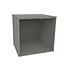 Form Oppen Grey oak effect Bookcase, (H)482mm (W)499mm