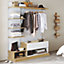 Form Oppen White oak effect Bedroom Internal Storage kit (H)2000mm (W)1450mm (D)548mm
