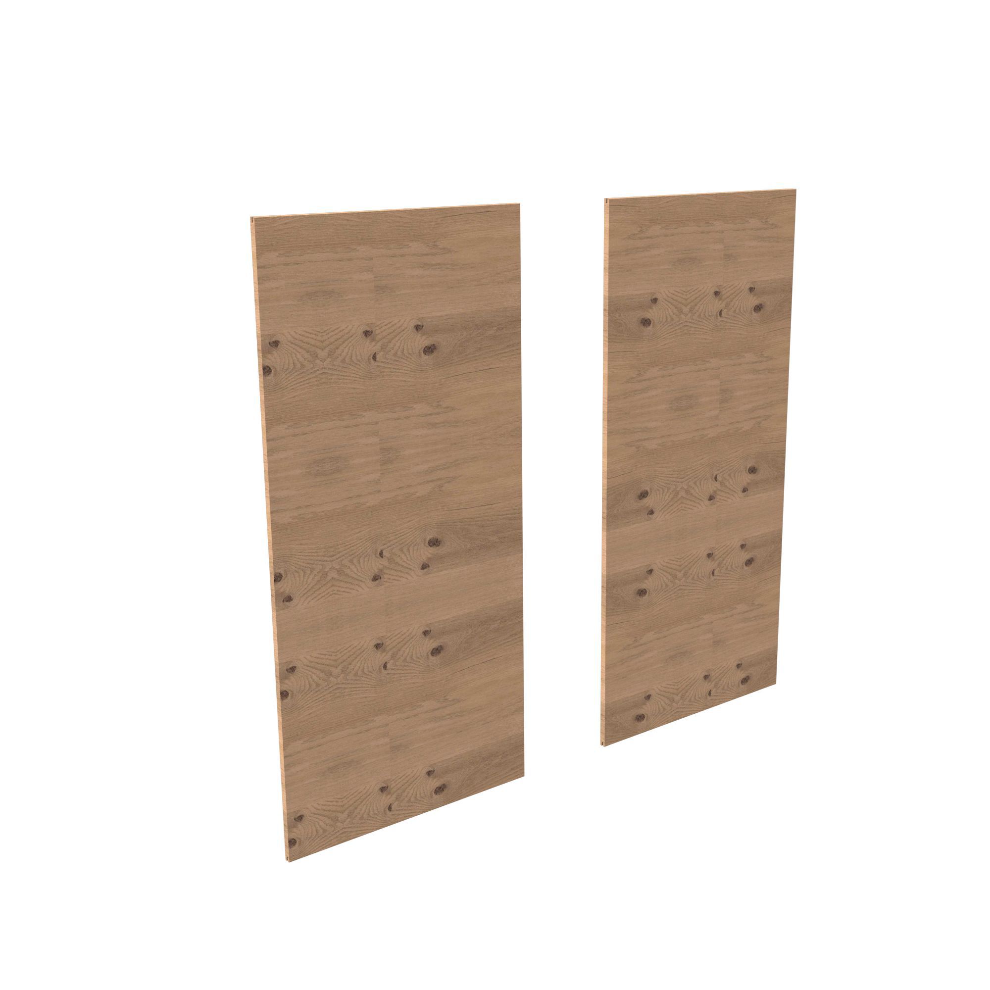 Form Oppen White oak effect Reversible Back panel (L)999mm (W)484mm ...