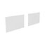 Form Oppen White Reversible back panel, (H)499mm (W)983mm