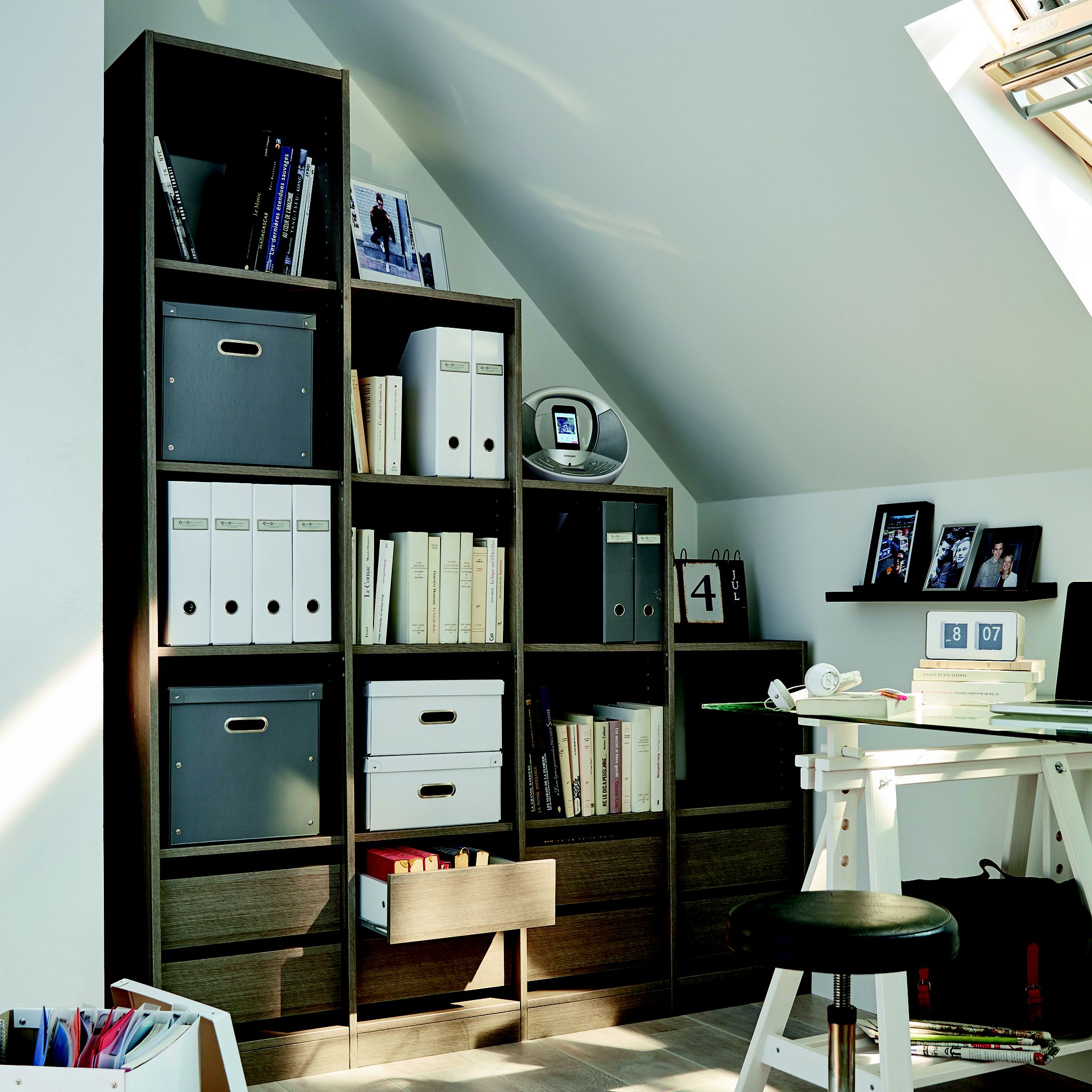 Form Perkin Grey Oak effect Bedroom storage unit kit (H)2008mm (W)1600mm (D)400mm