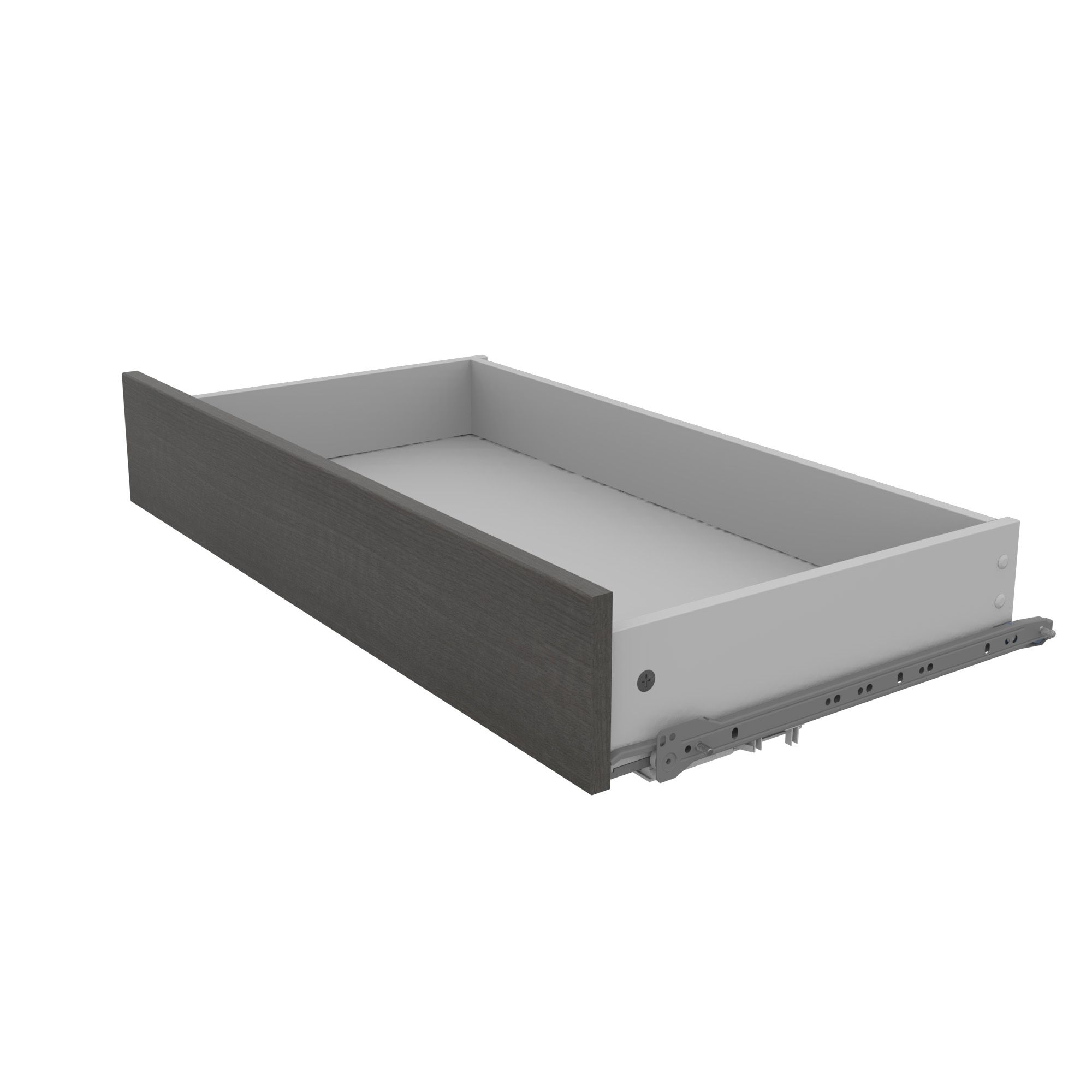 Form Perkin Grey oak effect Drawer (H)133mm (W)767mm (D)416mm, Pack of 2