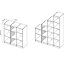 Form Perkin Matt white Partition panel (L)1208mm (W)480mm