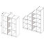 Form Perkin Matt white Partition panel (L)1592mm (W)480mm