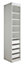 Form Perkin Matt white Partition panel (L)2008mm (W)480mm