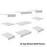 Form Perkin Matt white Small Internal Freestanding Storage kit (H)850mm (W)1600mm (D)500mm