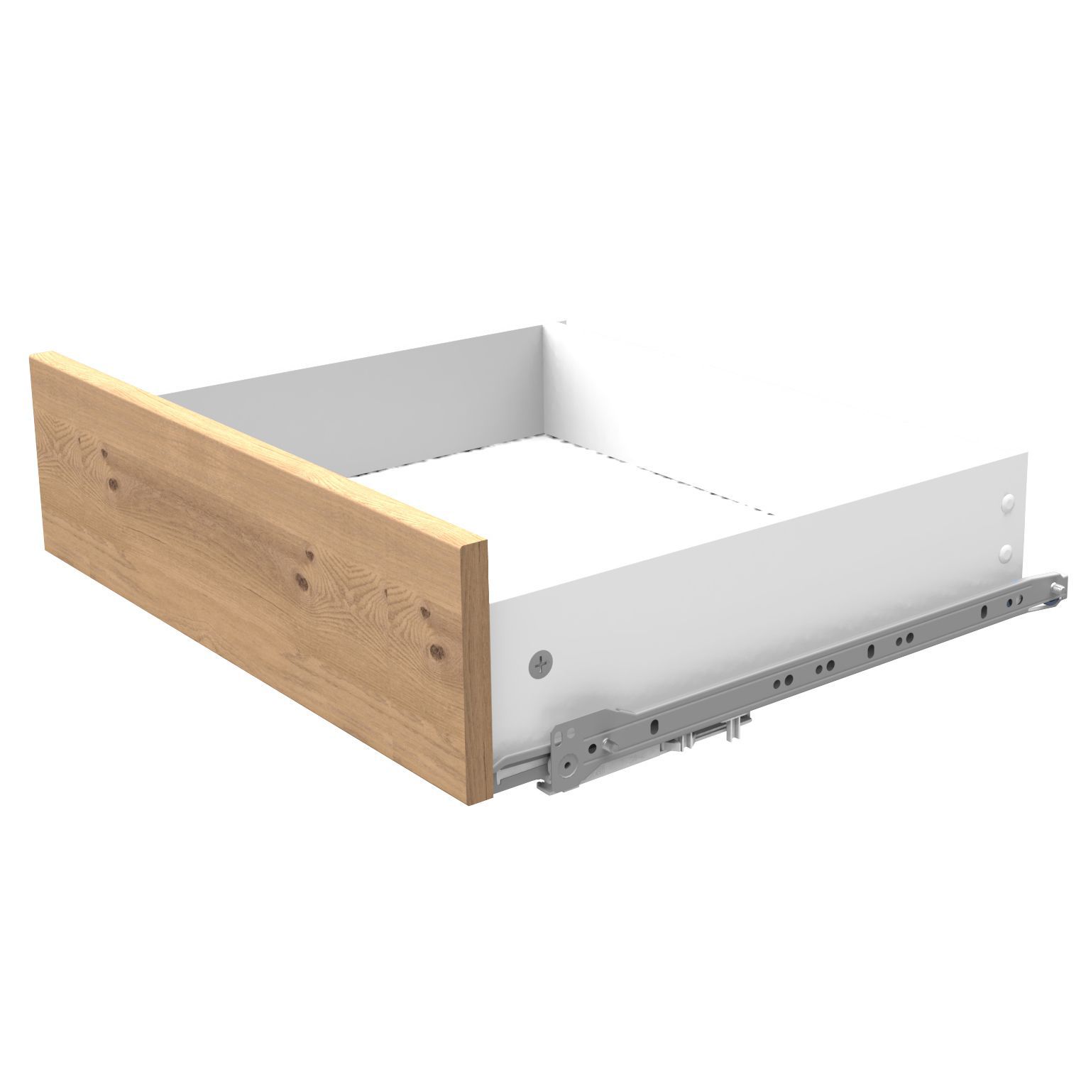 Form Perkin Oak effect Drawer (H)133mm (W)567mm (D)416mm, Pack of 2