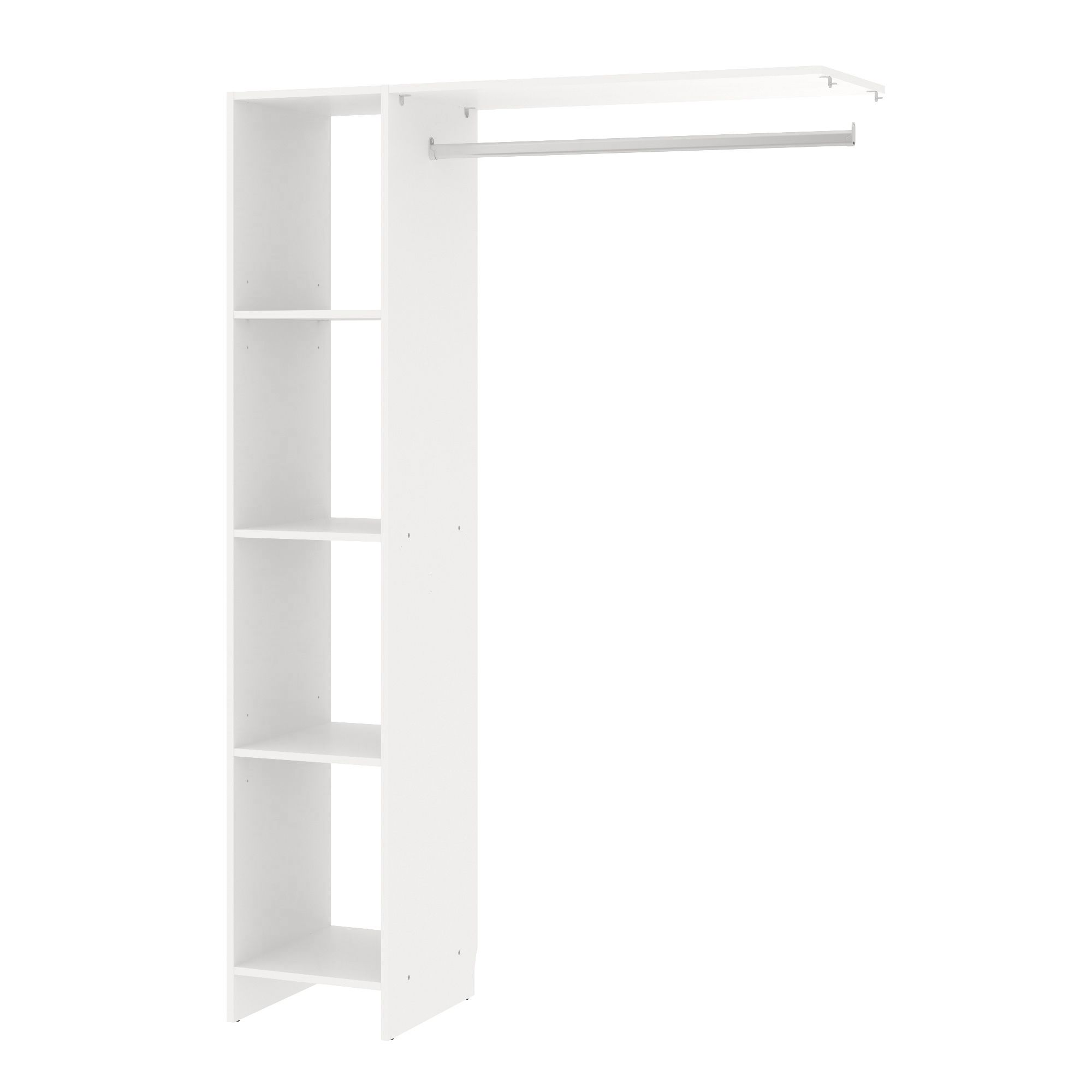 Form Pole Matt white Wardrobe Dressing kit (H)1804mm (W)1200mm (D)400mm