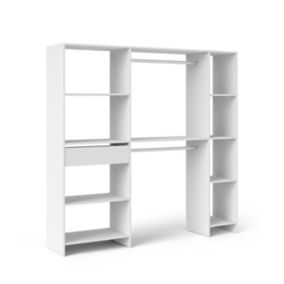 Form Pole & Satelit White Bedroom storage unit kit (H)1804mm (D)400mm