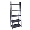 Form Radius Grey Freestanding 5 shelf Bookcase, (H)1735mm (W)400mm