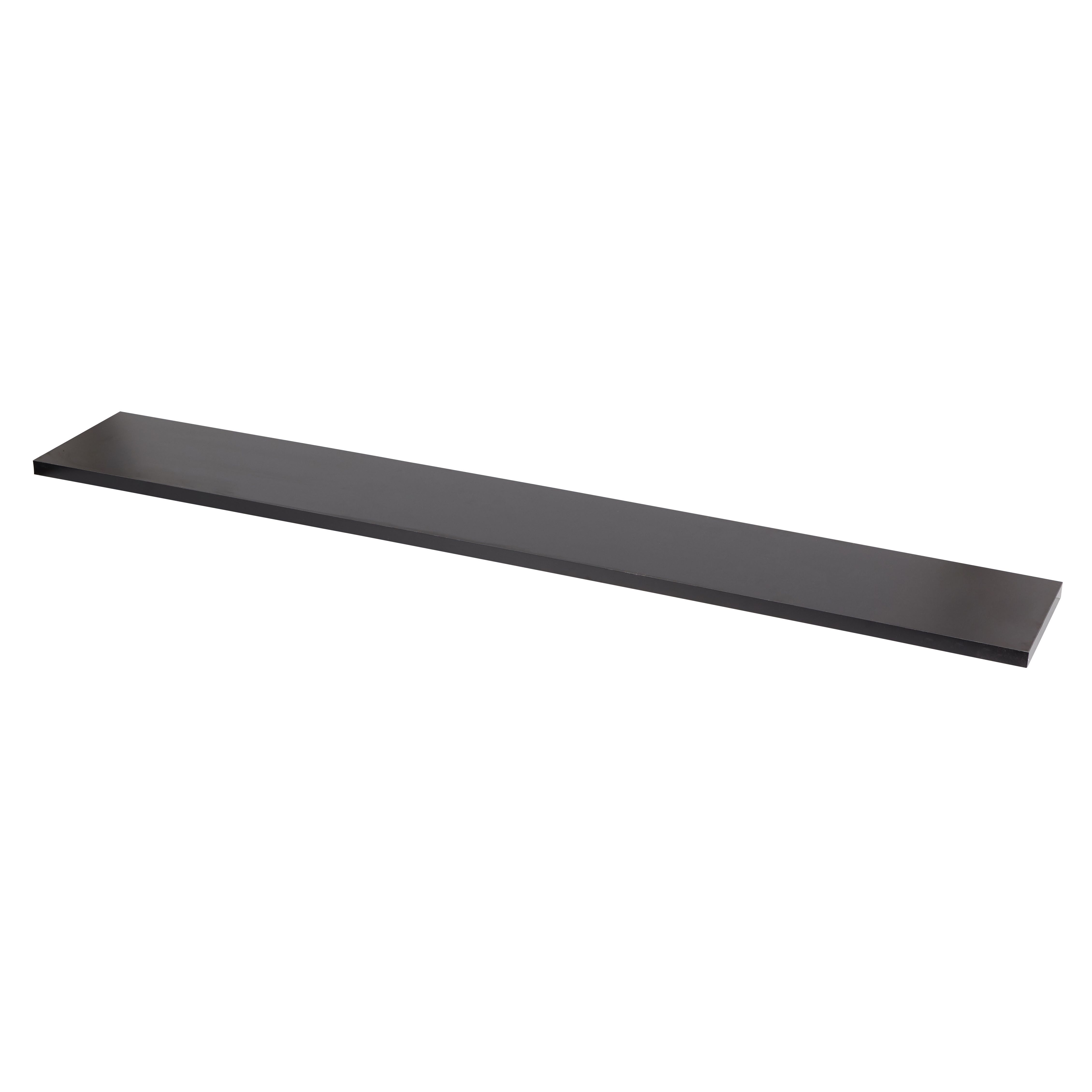 Form Rigga Black Wall shelf (L)1180mm (D)190mm DIY at B&Q