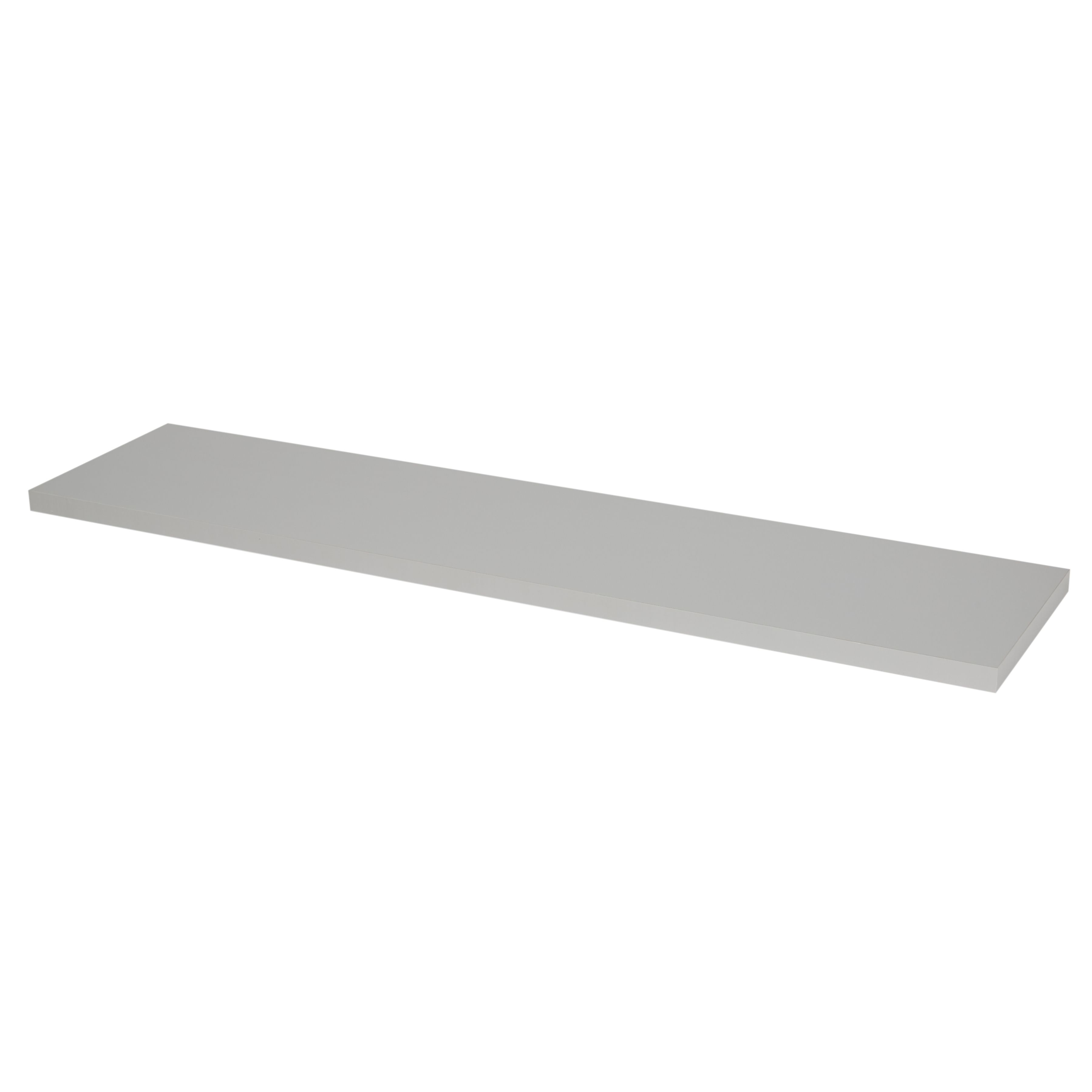 Form Rigga Light grey Floating shelf (L)800mm (D)190mm | DIY at B&Q