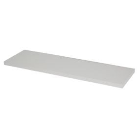Form Rigga Satin light grey Wall shelf (L)600mm (D)190mm
