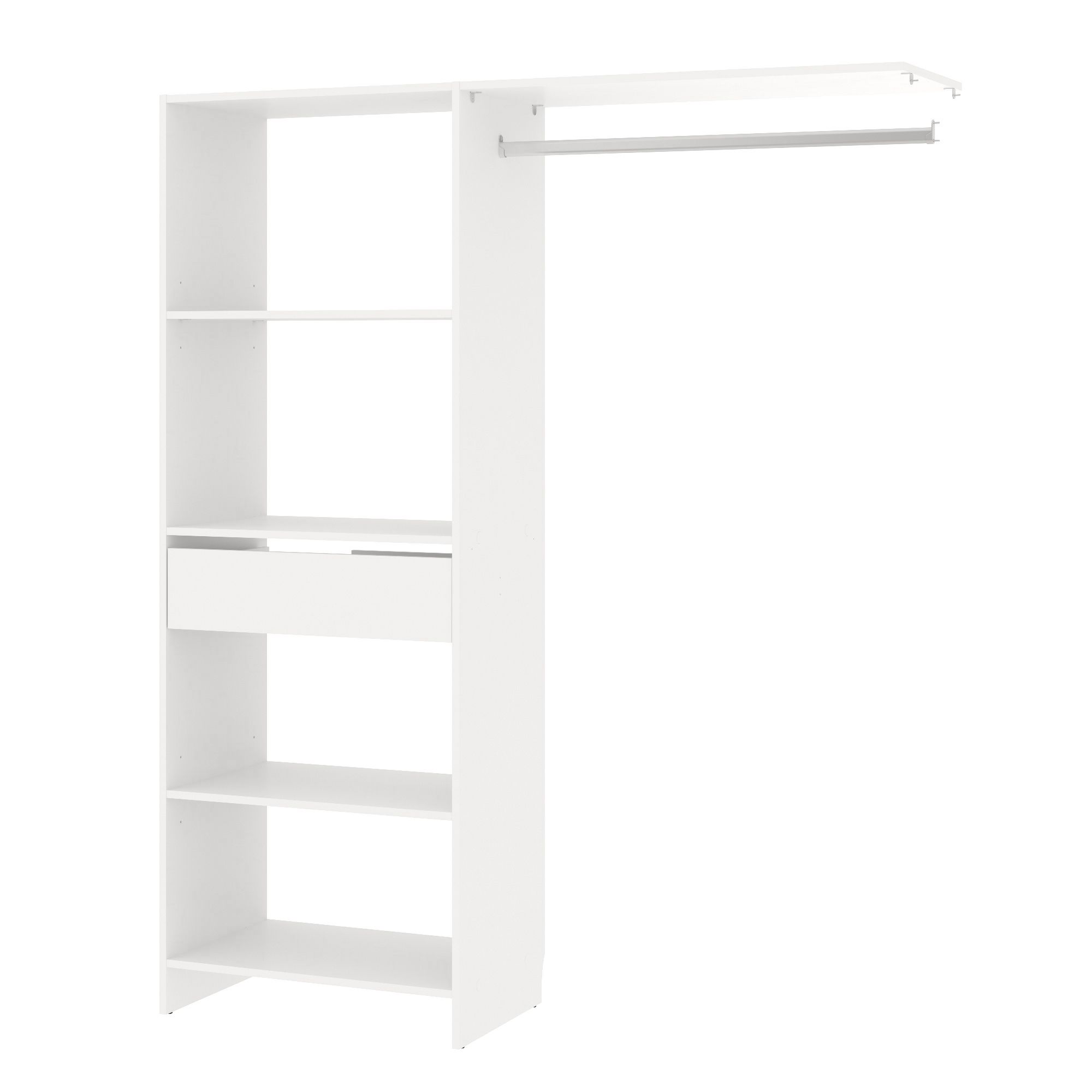 Form Satelit Matt white Dressing room storage unit (H)1800mm (L)1500mm (W)1500mm (D)397mm