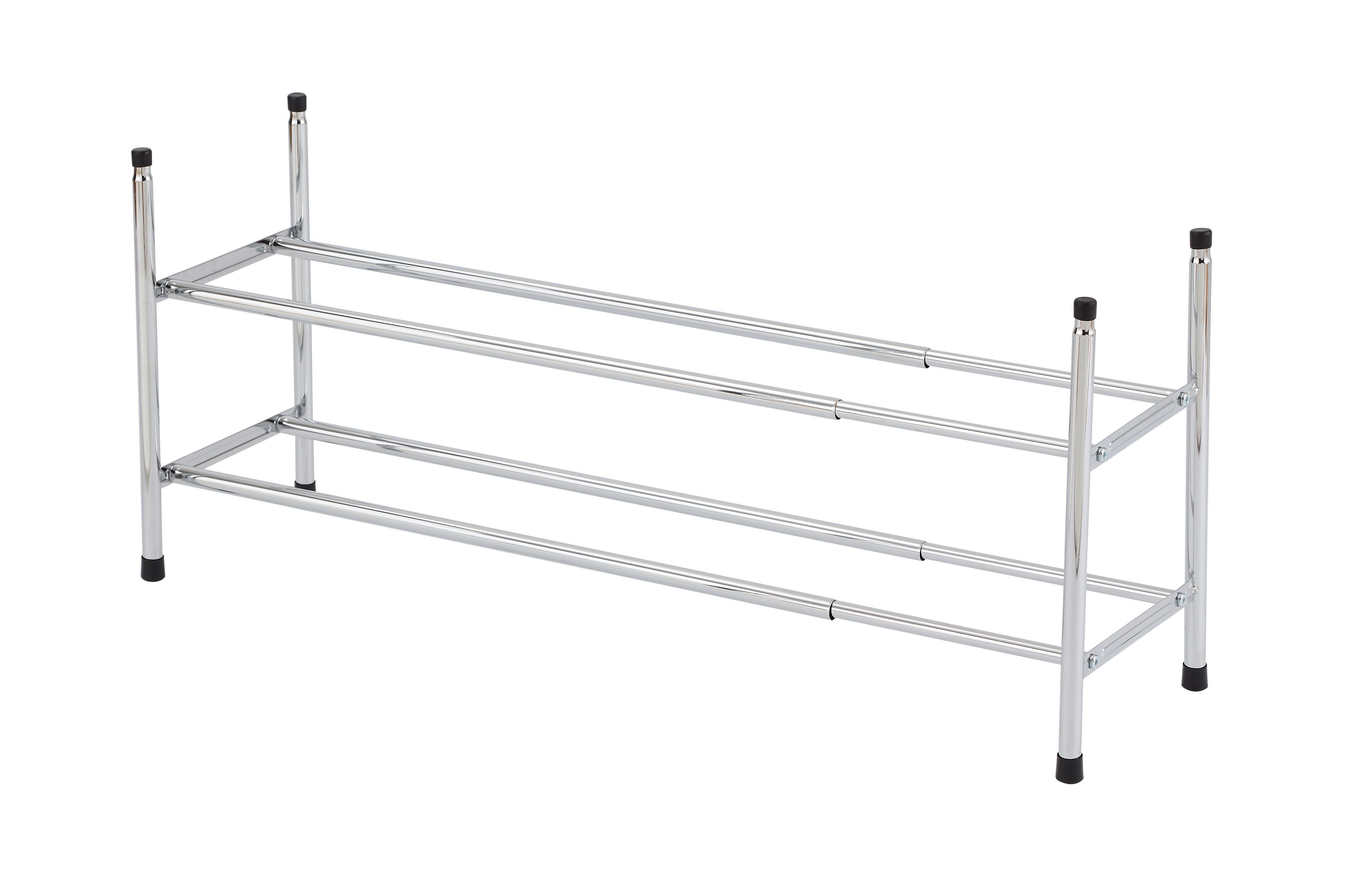 Form Silver Shoe rack (H)355mm (W)1120mm | DIY at B&Q