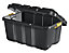 Form Skyda Black 111L Plastic Wheeled Storage trunk & Lid