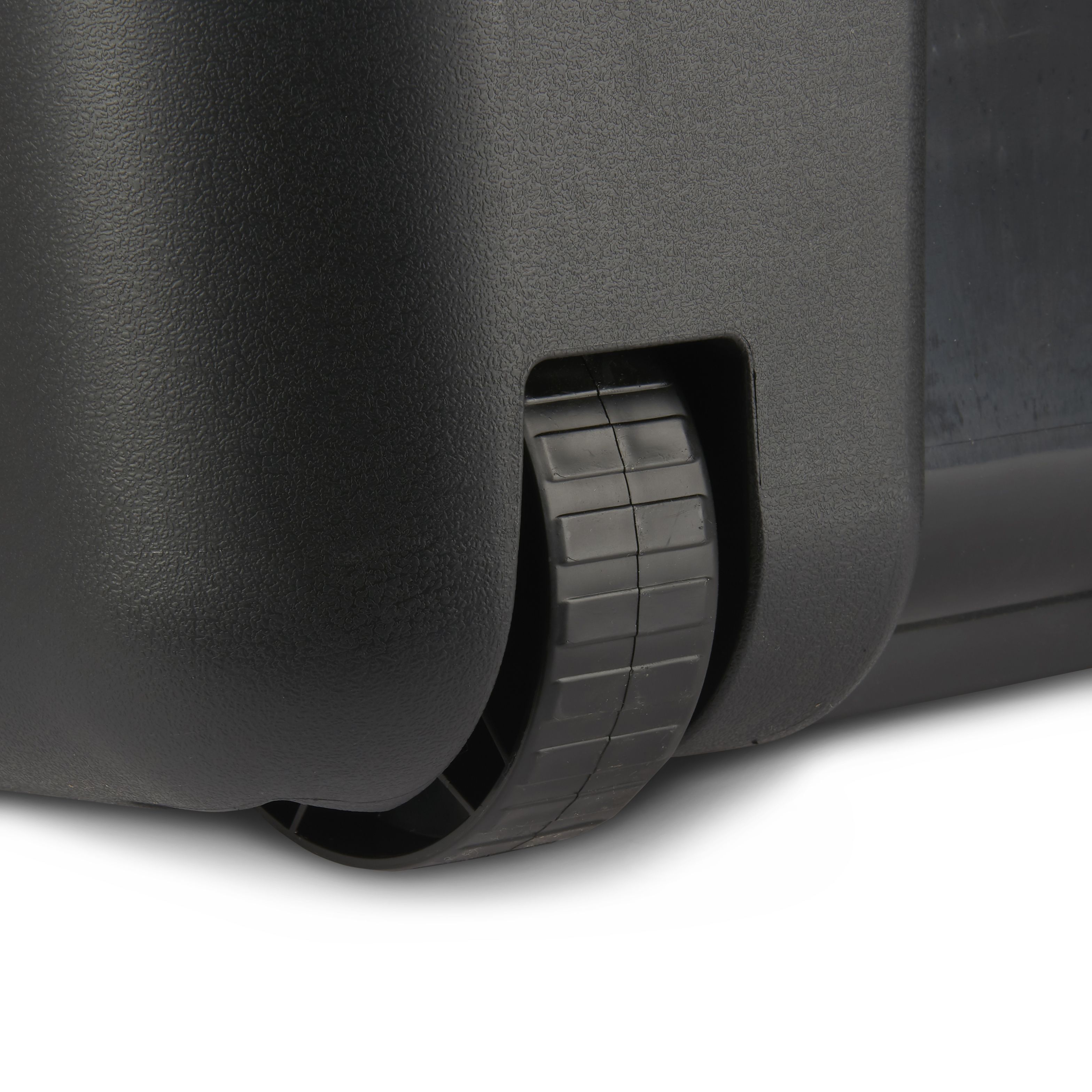 Form Skyda Heavy duty Black 68L Plastic Wheeled Storage trunk with Lid