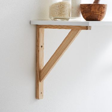 Form Timber Pine Shelving bracket (H)200mm (D)150mm