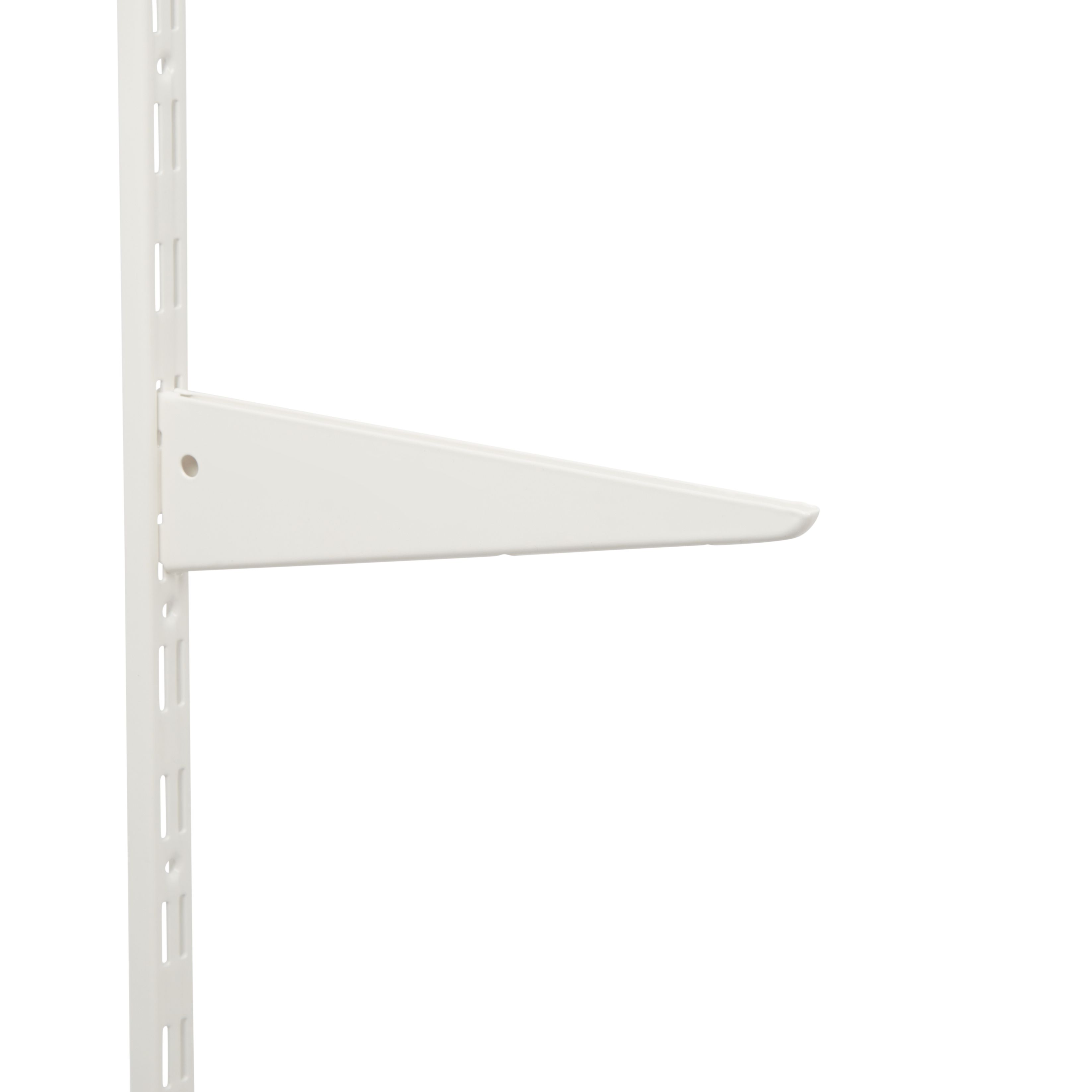 Form Twinny White Steel Twin slot bracket (H)61mm (L)233mm (D)233mm