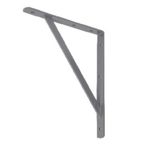 Form Ultim Grey Painted Steel Shelving bracket (H)300mm (D)250mm